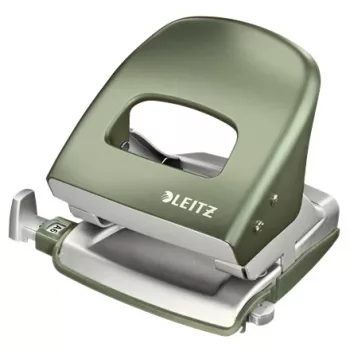 Leitz NeXXt dierovacie kliešte Style, 2-dierové 30 listov kov, 30 listov, zelená, strieborná, kov, 8 cm, A6, 107 mm