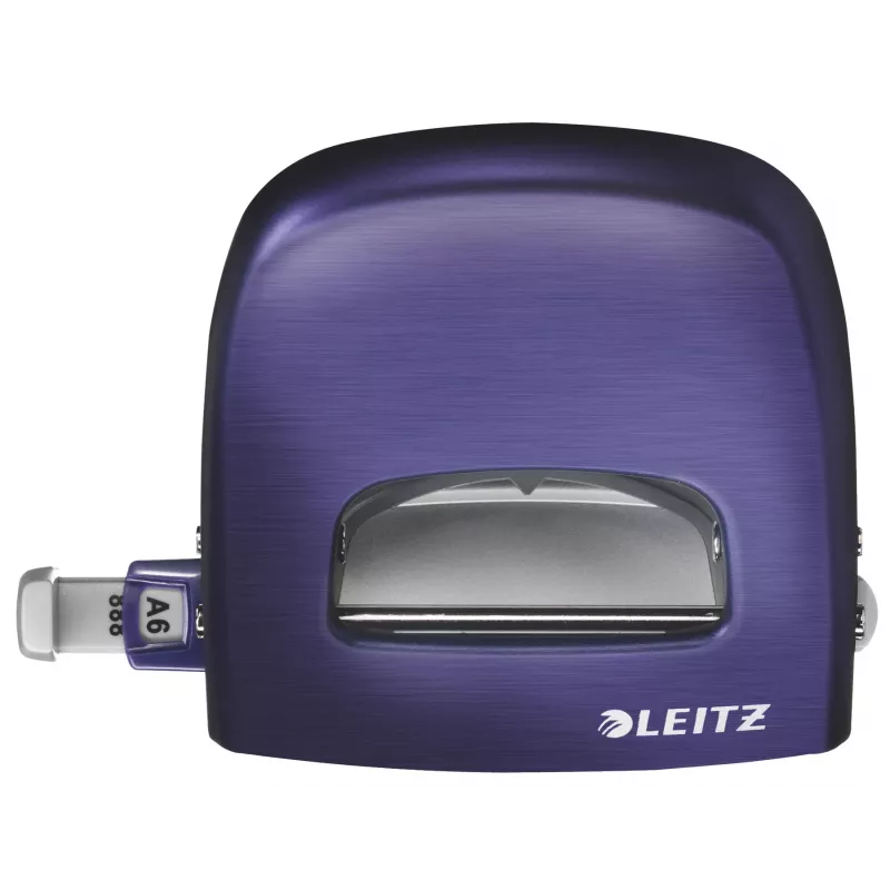 Leitz dierovač Style NeXXt, 2-dierový 30 listov kov, 30 listov, modrá, 8 cm, A6, 380 g, 107 x 100 x 137 mm
