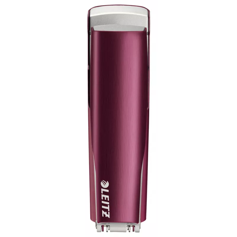 Leitz sponkovačka NeXXt Style, 30 listov kov, 30 listov, červená, strieborná, 24/6, kov, plast, 80 g/m², hore