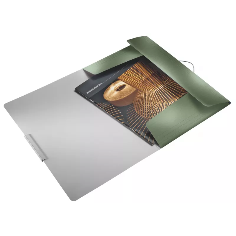 Leitz zakladač s 3 chlopňami Style PP A4, A4, polypropylén (PP), zelená, 150 listov, 80 g/m², gumička
