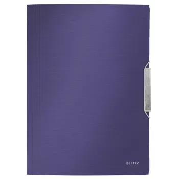 Leitz zakladač s 3 chlopňami Style PP A4, A4, polypropylén (PP), modrá, 150 listov, 80 g/m², gumička