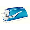 Leitz NeXXt Heftgerät na batérie WOW 5566, 10 listov, 1 cm, plast, modrá, biela, batéria, 50 mm