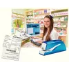 Leitz NeXXt Heftgerät na batérie WOW 5566, 10 listov, 1 cm, plast, modrá, biela, batéria, 50 mm