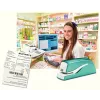 Leitz NeXXt zošívačka na batérie WOW 5566, 10 listov, 1 cm, plast, modrá, biela, batéria, 50 mm