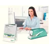 Leitz NeXXt zošívačka na batérie WOW 5566, 10 listov, 1 cm, plast, modrá, biela, batéria, 50 mm