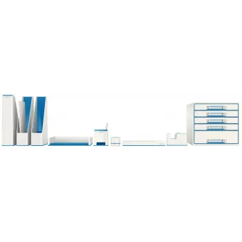 Leitz podnos na dokumenty WOW Dual Colour, plast, modrá, metalická, A4, 267 mm, 336 mm, 49 mm