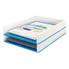 Leitz podnos na dokumenty WOW Dual Colour, plast, modrá, metalická, A4, 267 mm, 336 mm, 49 mm