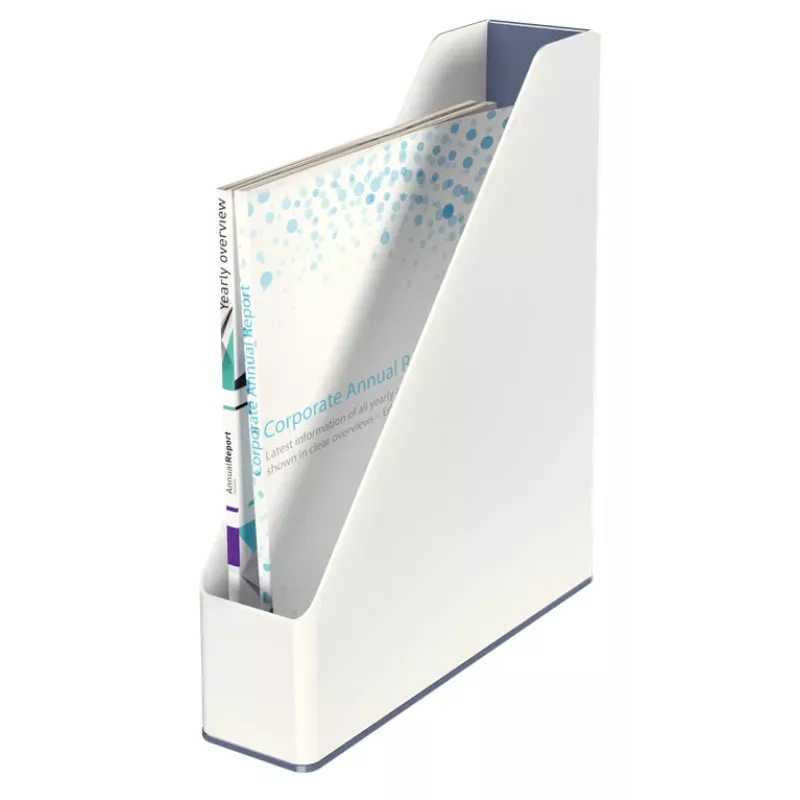 Leitz zakladač na časopisy WOW Dual Colour, biela, plast, A4, 272 mm, 318 mm, 430 g
