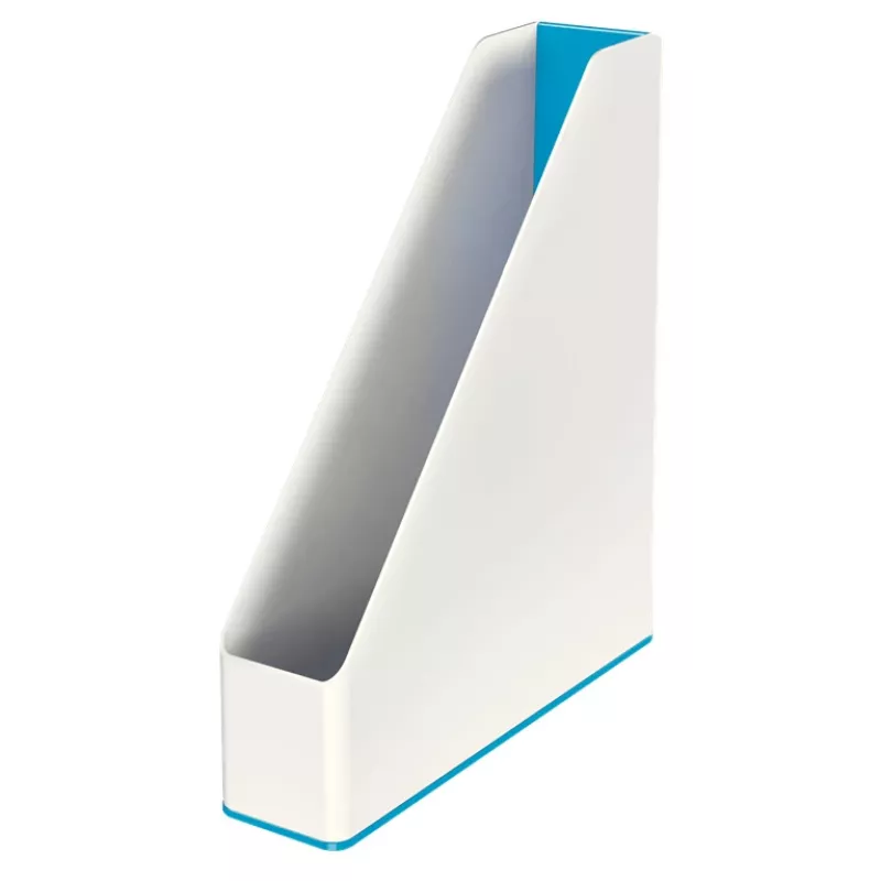 Leitz zakladač na časopisy WOW Dual Colour, modrá, biela, plast, A4, 272 mm, 318 mm, 430 g