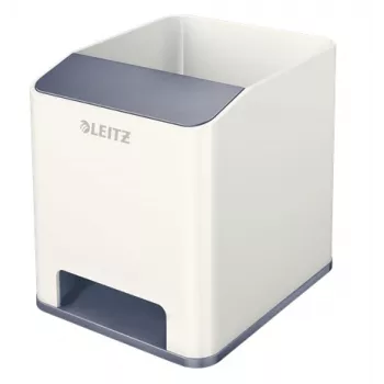 Leitz stojan na perá Sound Pen Holder WOW, biela, polystyrén, 90 mm, 101 mm, 100 mm, 140 g