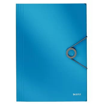 Leitz 3-Klappmappe Solid PP A4, klopová mapa, A4, polypropylén (PP), modrá, 150 listov, 80 g/m²