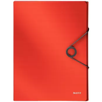 Leitz Box File Solid PP 30 mm, zakladač s chlopňou, A4, polypropylén (PP), červená, 250 listov, 80 g/m²