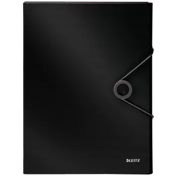 Leitz Box File Solid PP 30 mm, zakladač s chlopňou, A4, polypropylén (PP), čierna, 250 listov, 80 g/m²