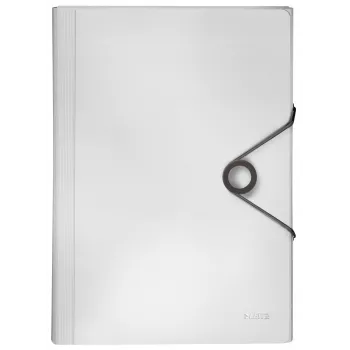 Leitz Projektmappe Solid PP, A4, polypropylén (PP), biela, 250 listov, 80 g/m², gumička