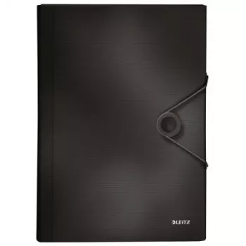Leitz Projektmappe Solid PP, A4, polypropylén (PP), čierna, 250 listov, 80 g/m², gumička