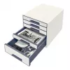 Leitz Drawer Cabinet WOW Cube 5 zásuviek, 5 zásuviek, plast, biela, 1 ks, 270 mm, 287 mm