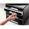 Leitz Desk Cube 4 zásuvky, 4 zásuvky, plast, čierna, 1 ks, 270 mm, 287 mm