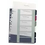 Leitz Index PC Printable 1-6 Style PP A4+, číselný register, polypropylén (PP), viacfarebný, na výšku, A4 Maxi, 245 mm