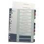 Leitz Index PC bedruckbar 1-10 Style PP A4+, číselný register s tabmi, polypropylén (PP), viacfarebný, na výšku, A4 Maxi, 245 mm