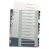 Leitz Index PC Printable 1-12 Style PP A4+, číselný register, polypropylén (PP), viacfarebný, na výšku, A4 Maxi, 245 mm