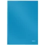 Leitz Notebook Solid Hardcover A4 linajkový 90 gramov 80 listov, monochromatický, modrý, A4, 80 listov, matný, 80 g/m²