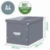 Leitz Box Click & Store WOW Cube Large úložná krabica, fuchsia, kartón, 320 mm, 360 mm, 310 mm