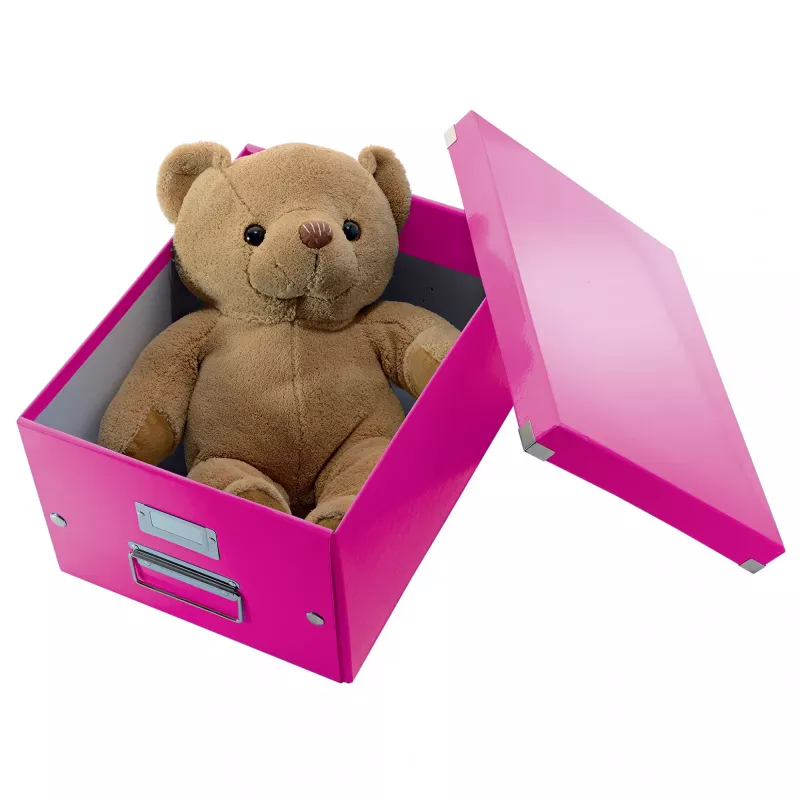 Leitz Box Click & Store WOW Cube Large úložná krabica, fuchsia, kartón, 320 mm, 360 mm, 310 mm