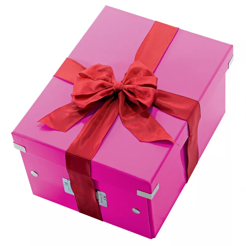 Leitz Box Click & Store WOW Cube Large úložná krabica, fuchsia, kartón, 320 mm, 360 mm, 310 mm