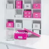 Leitz Box Click & Store WOW Cube Large úložná krabica, fuchsia, kartón, 320 mm, 360 mm, 310 mm