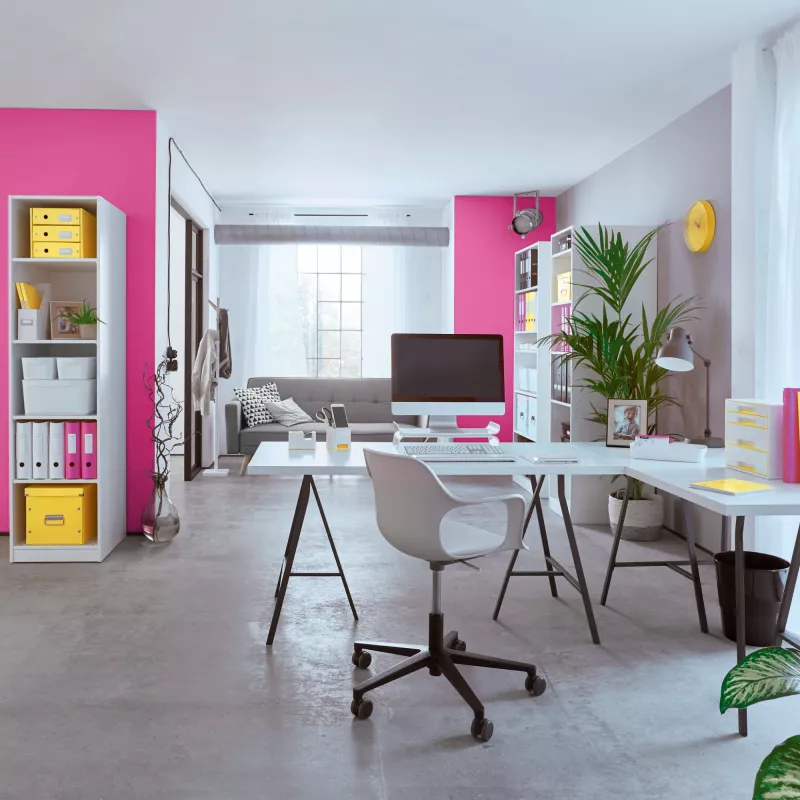 Leitz Box Click & Store WOW Cube Large úložná krabica, fuchsia, kartón, 320 mm, 360 mm, 310 mm