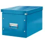Leitz Box Click & Store WOW Cube veľká úložná krabica, úložná krabica, modrá, obdĺžniková, kartón, monochromatická, interiérová