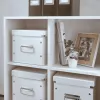 Leitz Click & Store WOW Cube stredná úložná krabica, úložná krabica, biela, obdĺžniková, kartón, jednofarebná, interiérová