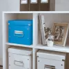 Leitz úložná krabica Click & Store WOW Cube Medium, úložná krabica, modrá, obdĺžniková, kartón, monochromatická, interiérová