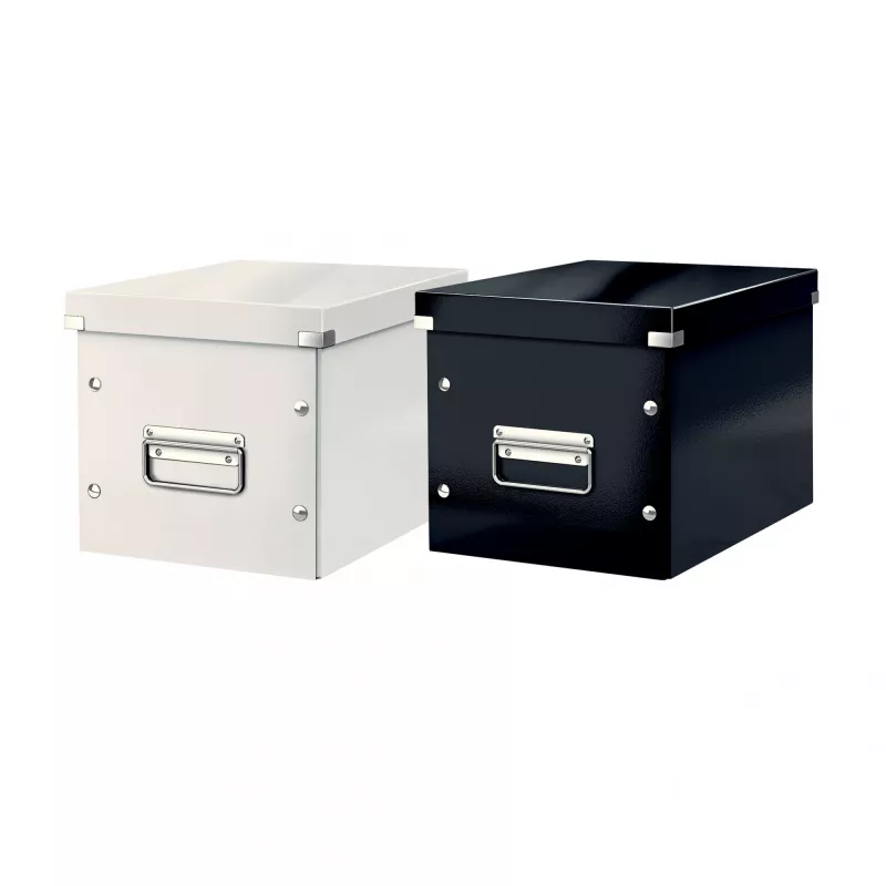 Leitz úložná krabica Click & Store WOW Cube Medium, tyrkysová, kartón, 260 mm, 260 mm, 240 mm