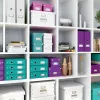 Leitz úložná krabica Click & Store WOW Cube Medium, fialová, kartón, 260 mm, 260 mm, 240 mm