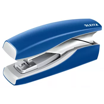 Leitz Stapler Softpress flat Clinch 30 listov, 30 listov, modrá, flat Clinch, Leitz Softpress sponky, plast, 80 g/m²
