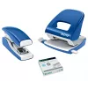 Leitz Stapler Softpress flat Clinch 30 listov, 30 listov, modrá, flat Clinch, Leitz Softpress sponky, plast, 80 g/m²