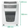 Leitz IQ Office Pro skartovačka P5, mikrostrih, 23 cm, 2 x 15 mm, 30 l, 300 listov, 55 dB