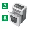 Leitz IQ Office Pro skartovačka P4, krížový strih, 23 cm, 4 x 40 mm, 30 l, 275 listov, 55 dB