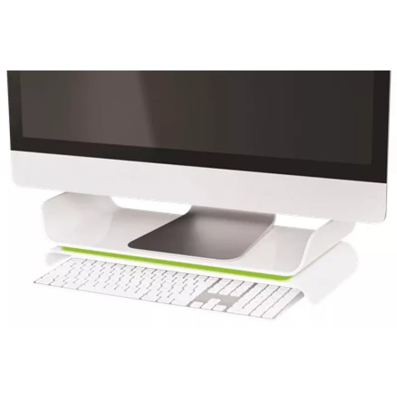 Leitz stojan na monitor nastaviteľný Ergo WOW, 68,6 cm (27 inch), nastavenie výšky, zelený, biely