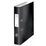 Leitz zakladač 180° WOW POB/laminovaný A4/50 mm, A4, Q-mechanika, na ukladanie, kartón, čierna, 350 listov