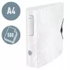Leitz zakladač Active PP WOW A4/80 mm, A4, D-krúžok, na ukladanie, polyfoam, biela, 500 listov