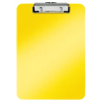 Leitz klip na písanie bez predného krytu WOW, A4, plast, žltá, 80 listov, 228 mm, 320 mm