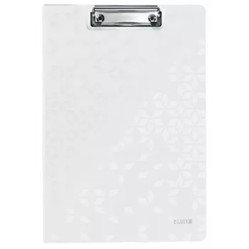 Leitz klip na písanie s krytom WOW, A4, polyfoam, biela, 75 listov, 1 vrecko, 230 mm