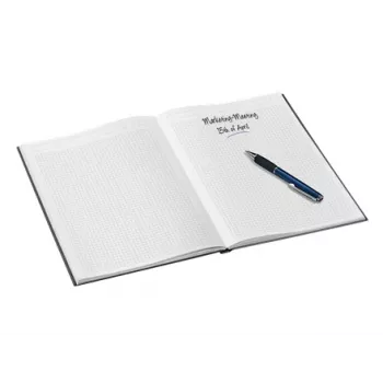 Leitz zápisník WOW A4 štvorcový s tvrdým obalom 90 g/80 listov, vzor, čierna, A4, 80 listov, 80 g/m², štvorcový papier