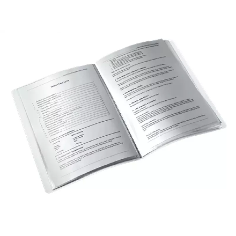 Leitz WOW zakladač s prehľadovými obalmi PP 20 obalov, biela, polyvinylchlorid (PVC), 20 obalov, A4, 231 mm, 13 mm
