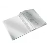 Leitz WOW zápisník A4 kockovaný, Wire-O väzba s PP obalom, vzor, čierna, A4, 80 listov, 80 g/m², kockovaný papier