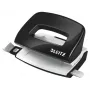 Leitz dierovač WOW Mini 2-dierkový / 10 listov, 10 listov, čierna, biela, plast, 8 cm, 5,5 mm, A4, A5, A6, Folio, US-Quart, 8 x 8 x 8 cm