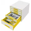 Leitz zásuvkový box WOW Cube 5-zásuvkový, 5 zásuviek, plast, 270 mm, 287 mm, 363 mm, 3,59 kg