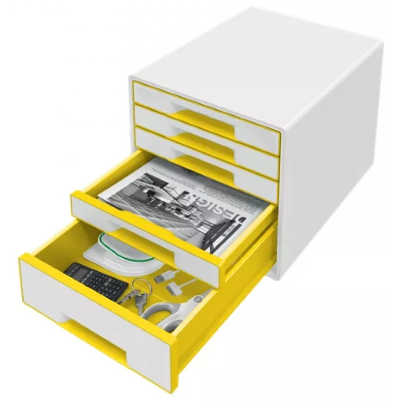 Leitz zásuvkový box WOW Cube 5-zásuvkový, 5 zásuviek, plast, 270 mm, 287 mm, 363 mm, 3,59 kg
